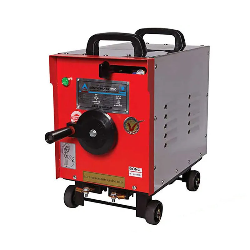 Máy hàn cơ, máy biến thế hàn Hồng Ký HK-H200D tải 200A/220V cuộn dây đồng