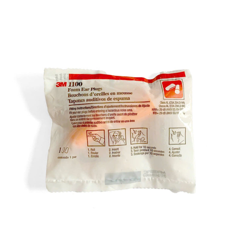 Nút bịt tai chống ồn 3M Earplugs 1100 chất liệu Foam mềm