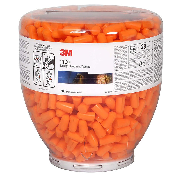 Nút bịt tai chống ồn 3M Earplugs 1100 chất liệu Foam mềm