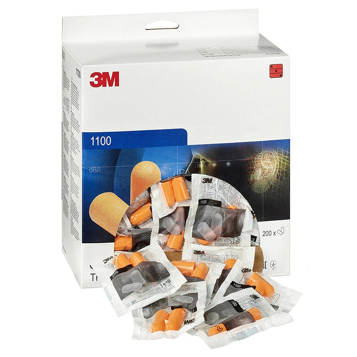 Nút bịt tai chống ồn 3M Earplugs 1100 chất liệu Foam mềm