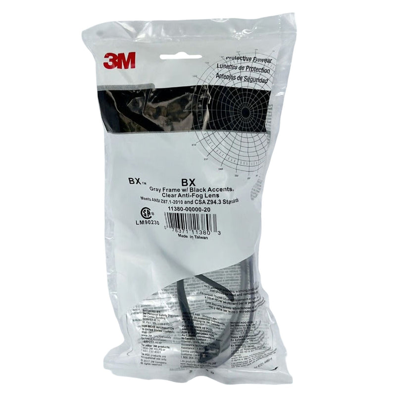 Kính bảo hộ 3M BX Series chống trầy xước, chống đọng sương