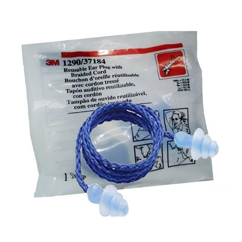 Nút bịt tai chống ồn, loại có dây 3M 1290 chất liệu nhựa mềm