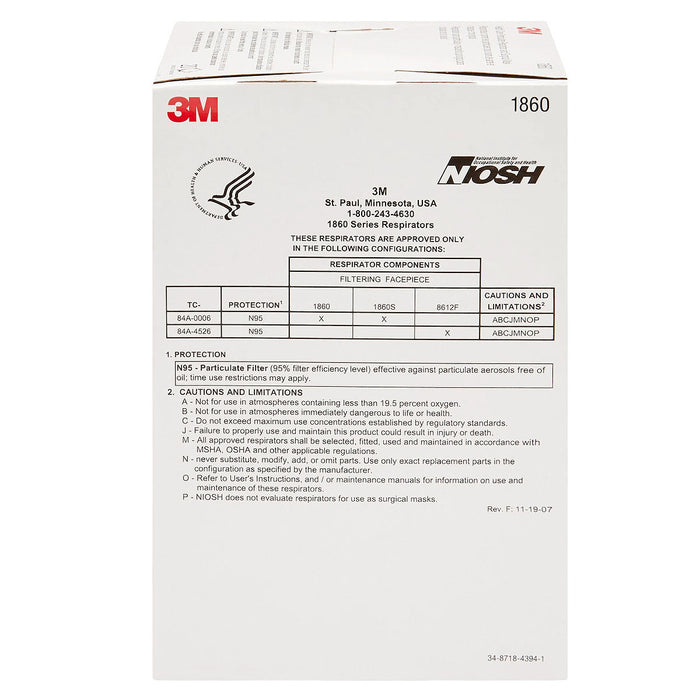 Khẩu trang phẩu thuật 3M 1860