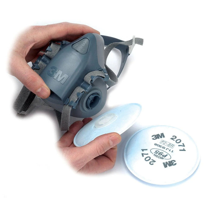 Túi 2 tấm lọc bụi P95 3M 2071 dùng cho mặt nạ phòng độc chuẩn kết nối Bayonet ( Ngàm xoay )