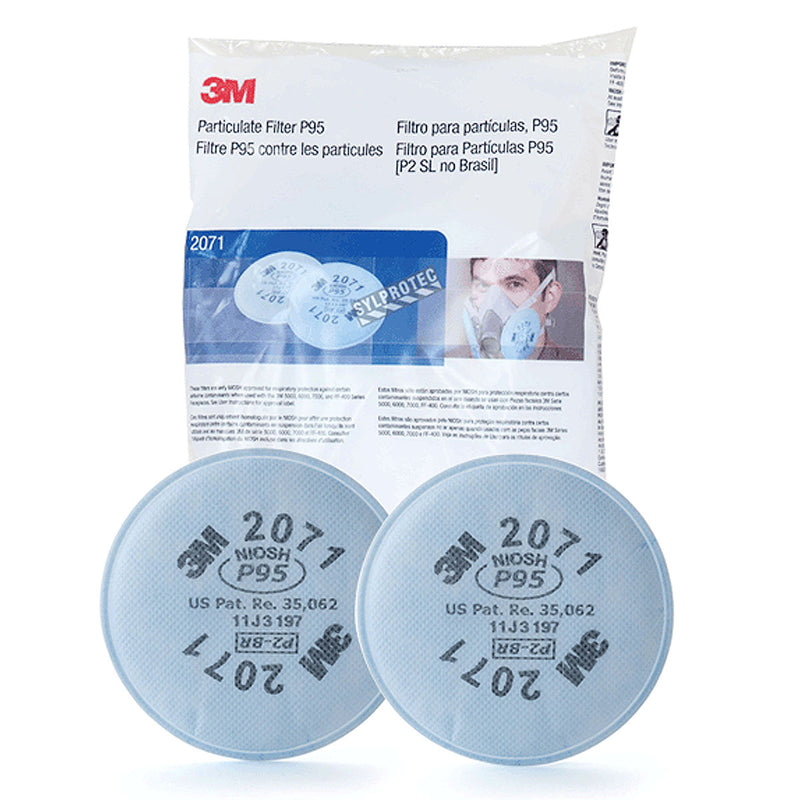 Túi 2 tấm lọc bụi P95 3M 2071 ngàm xoay Bayonet