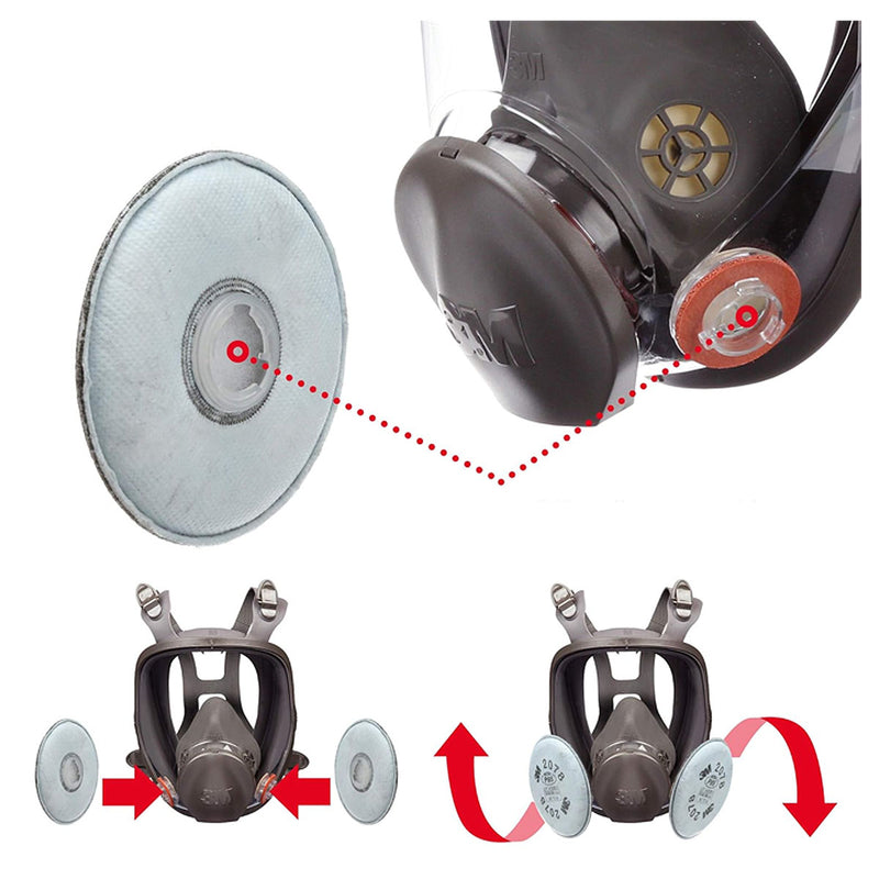 Túi 2 tấm lọc bụi P95 và hỗ trợ giảm mùi Axit mức thấp 3M 2078 ngàm xoay Bayonet