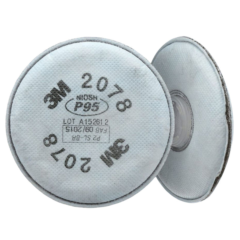 Túi 2 tấm lọc bụi P95 và hỗ trợ giảm mùi Axit mức thấp 3M 2078 ngàm xoay Bayonet
