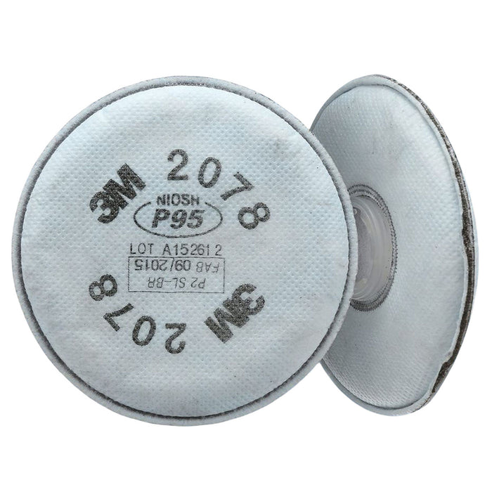 Túi 2 tấm lọc bụi P95 và hỗ trợ giảm mùi Axit mức thấp 3M 2078 dùng cho mặt nạ phòng độc chuẩn kết nối Bayonet ( Ngàm xoay )