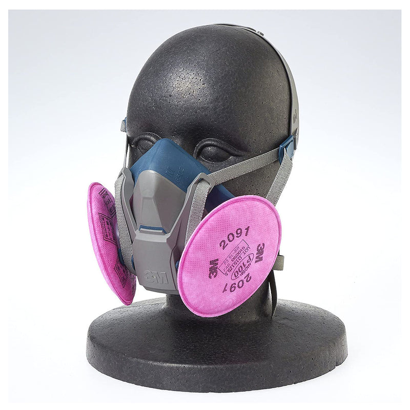 Túi 2 tấm lọc bụi P100 3M 2091 ngàm xoay Bayonet