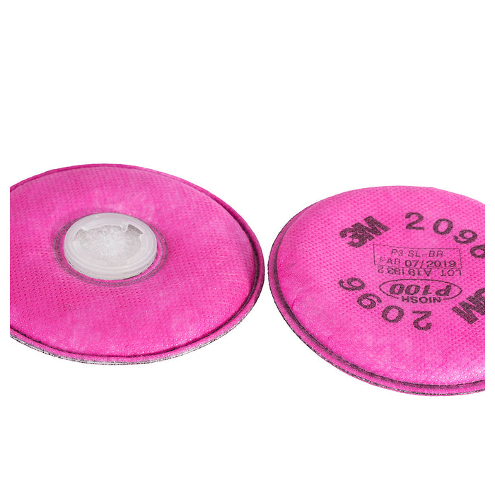 Túi 2 tấm lọc bụi P100 và giảm mùi khí Axit ở mức thấp 3M 2096 dùng cho mặt nạ phòng độc chuẩn kết nối Bayonet ( Ngàm xoay )