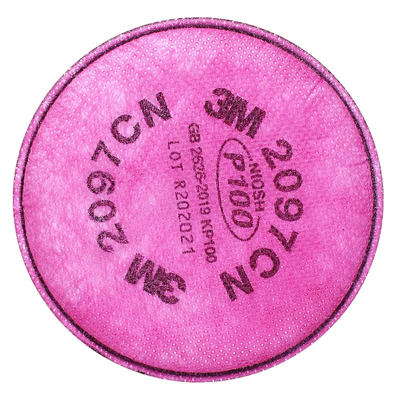 Túi 2 tấm lọc bụi P100 và giảm mùi khí hữu cơ mức độ thấp 3M 2097 dùng cho mặt nạ phòng độc chuẩn kết nối Bayonet ( Ngàm xoay )