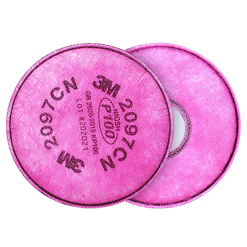 Túi 2 tấm lọc bụi P100 và giảm mùi khí hữu cơ mức độ thấp 3M 2097 dùng cho mặt nạ phòng độc chuẩn kết nối Bayonet ( Ngàm xoay )