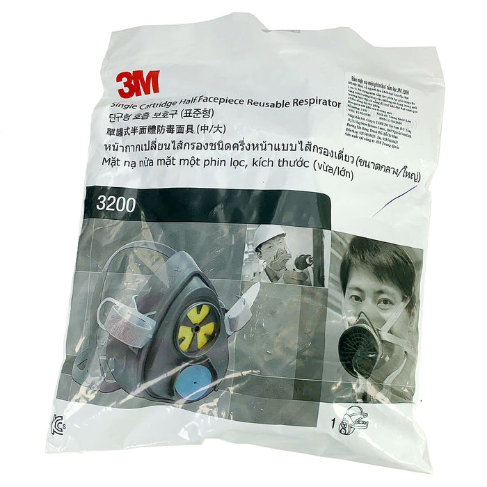 Mặt nạ phòng độc 1 phin lọc 3M 3000 Series chuẩn kết nối Snap-Fit ( Nhấn )