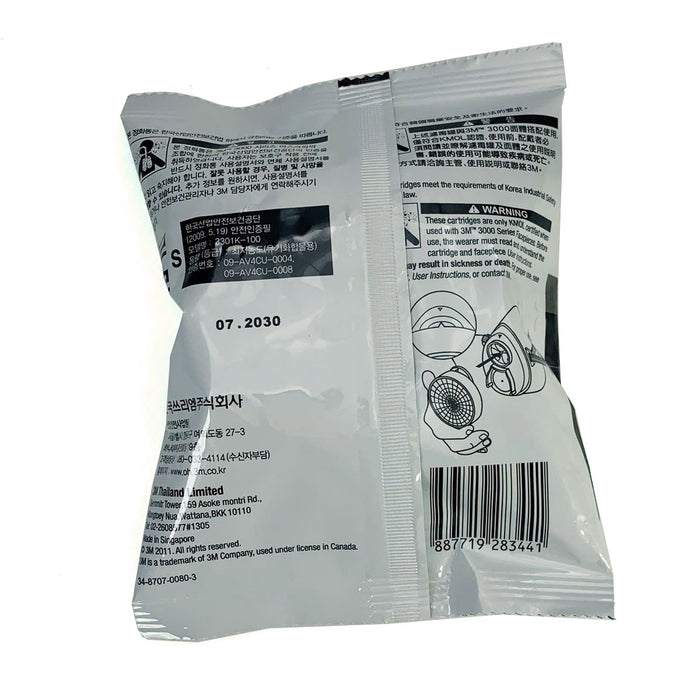 Phin lọc hỗn hợp 3M 3301K-100 dùng cho mặt nạ phòng độc chuẩn kết nối Snap-Fit ( Nhấn )