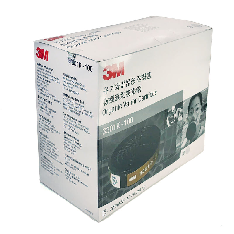 Phin lọc hỗn hợp 3M 3301K-100 dùng cho mặt nạ phòng độc chuẩn kết nối Snap-Fit ( Nhấn )