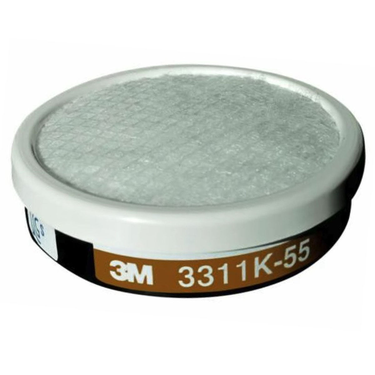 Phin lọc khí hữu cơ kèm tấm lọc bụi 3M 3311K-55 dùng cho mặt nạ phòng độc chuẩn kết nối Snap-Fit