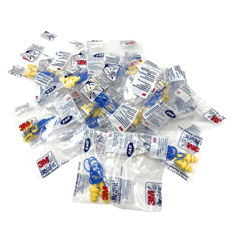 Nút bịt tai chống ồn, loại có dây 3M E-A-R UltraFit Earplugs 340-4004 chất liệu Silicon