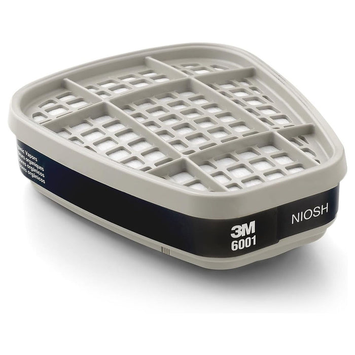 Túi 2 phin lọc khí hữu cơ 3M 6001 dùng cho mặt nạ phòng độc chuẩn kết nối Bayonet ( Ngàm xoay )