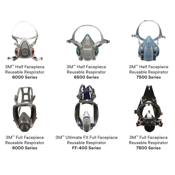 Túi 2 phin lọc khí hữu cơ 3M 6001 dùng cho mặt nạ phòng độc chuẩn kết nối Bayonet ( Ngàm xoay )