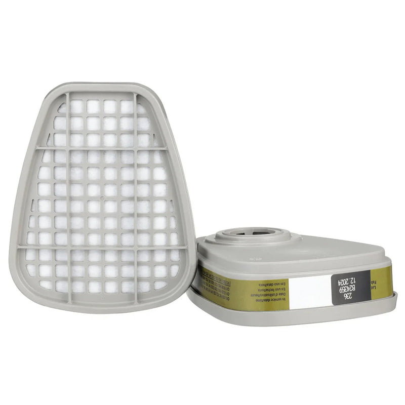 Túi 2 phin lọc khí đa năng 3M 6006 dùng cho mặt nạ phòng độc chuẩn kết nối Bayonet ( Ngàm xoay )