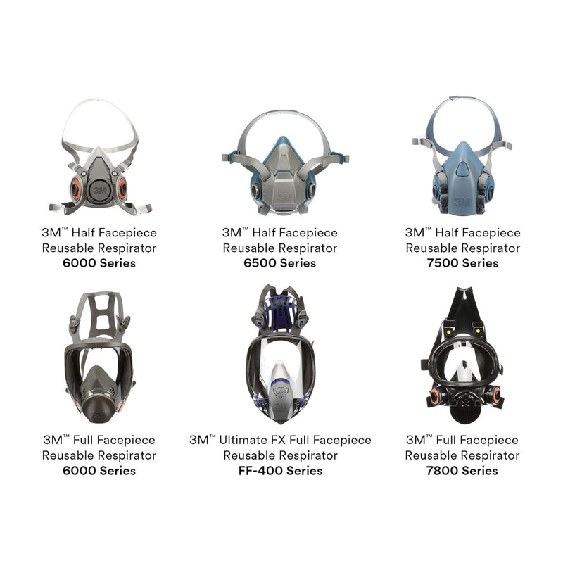 Túi 2 phin lọc khí đa năng 3M 6006 dùng cho mặt nạ phòng độc chuẩn kết nối Bayonet ( Ngàm xoay )