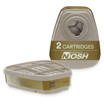 Túi 2 phin lọc khí đa năng 3M 6006 dùng cho mặt nạ phòng độc chuẩn kết nối Bayonet ( Ngàm xoay )