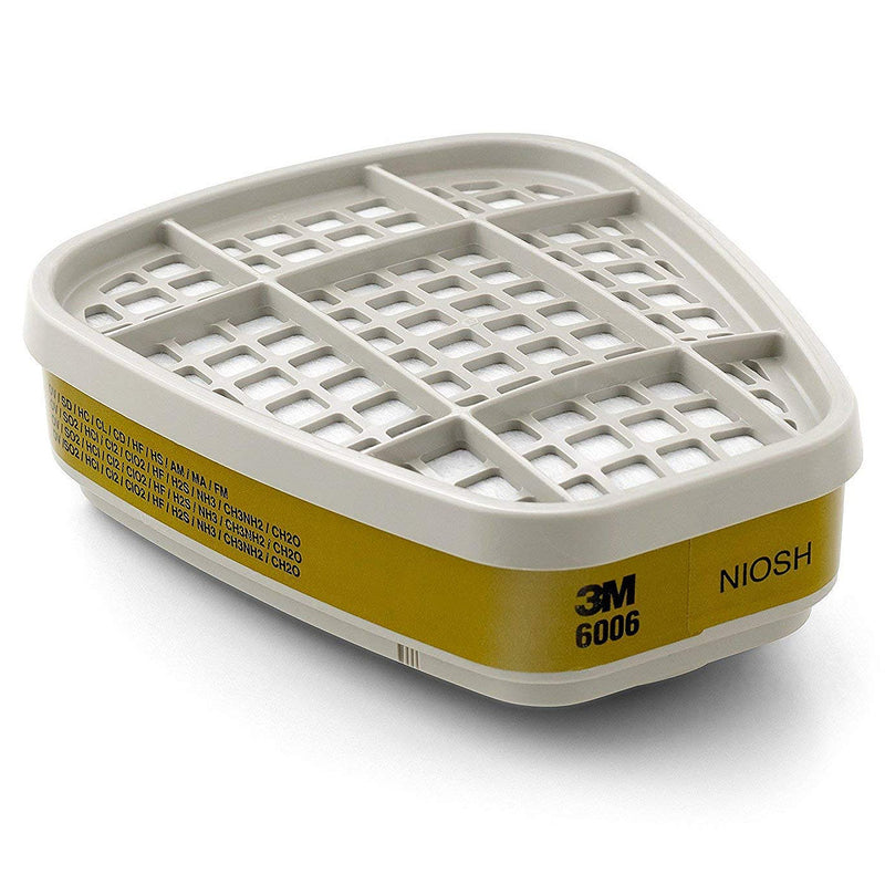 Túi 2 phin lọc khí đa năng 3M 6006 dùng cho mặt nạ phòng độc chuẩn kết nối Bayonet ( Ngàm xoay )