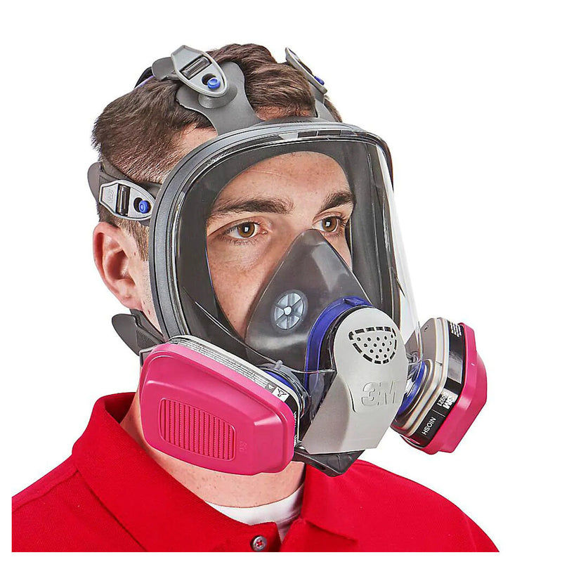 Túi 2 hộp phin lọc bụi P100 và khí hữu cơ 3M 60921 ngàm xoay Bayonet