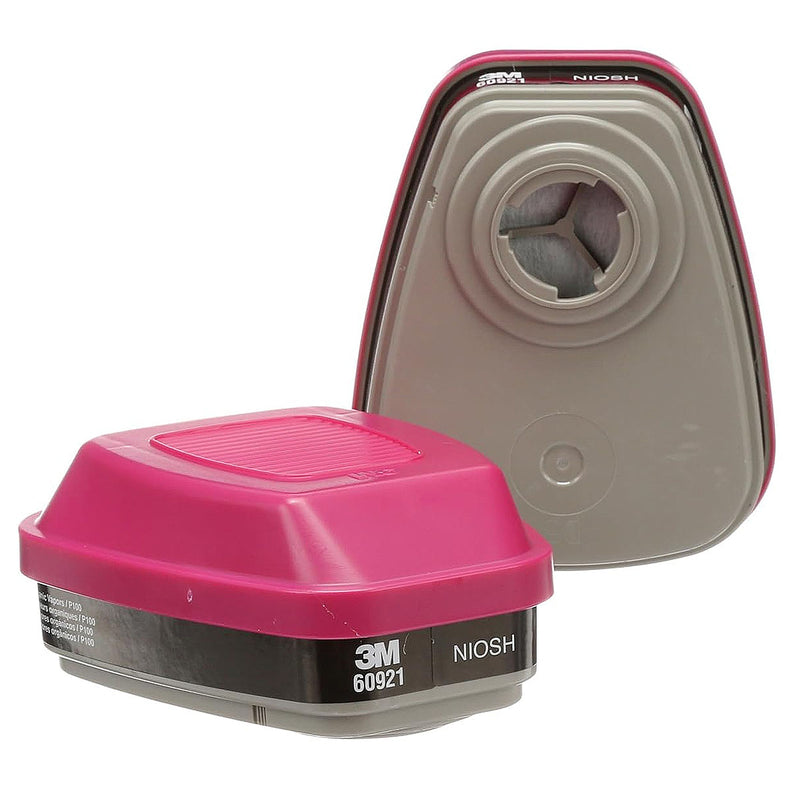Túi 2 hộp phin lọc bụi P100 và khí hữu cơ 3M 60921 ngàm xoay Bayonet