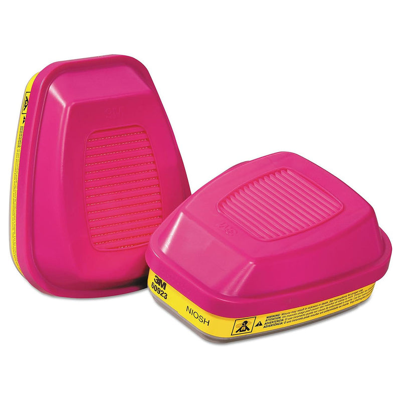 Túi 2 hộp phin lọc bụi P100, khí hữu cơ và khí Axit 3M 60923 ngàm xoay Bayonet