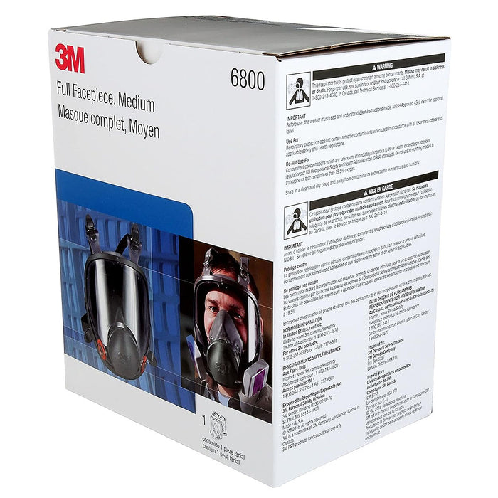 Mặt nạ phòng độc 2 phin lọc, loại che toàn mặt 3M 6000 Series chuẩn kết nối Bayonet ( Ngàm xoay )