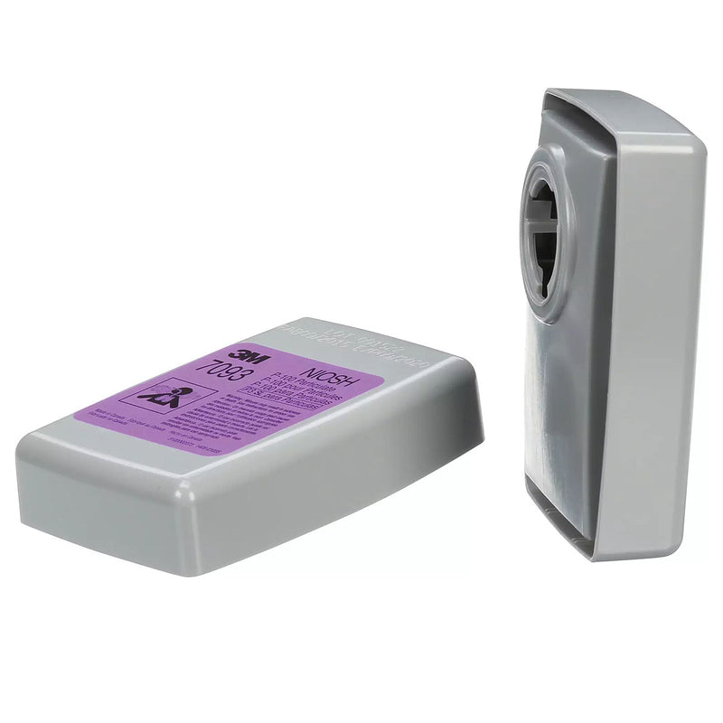 Túi 2 hộp phin lọc bụi P100 kèm khả năng bảo vệ trước iốt phóng xạ 3M 7093B chuẩn kết nối Bayonet ( Ngàm xoay )