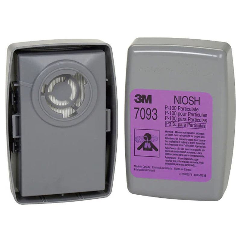 Túi 2 hộp phin lọc bụi P100 3M 7093 chuẩn kết nối Bayonet ( Ngàm xoay )