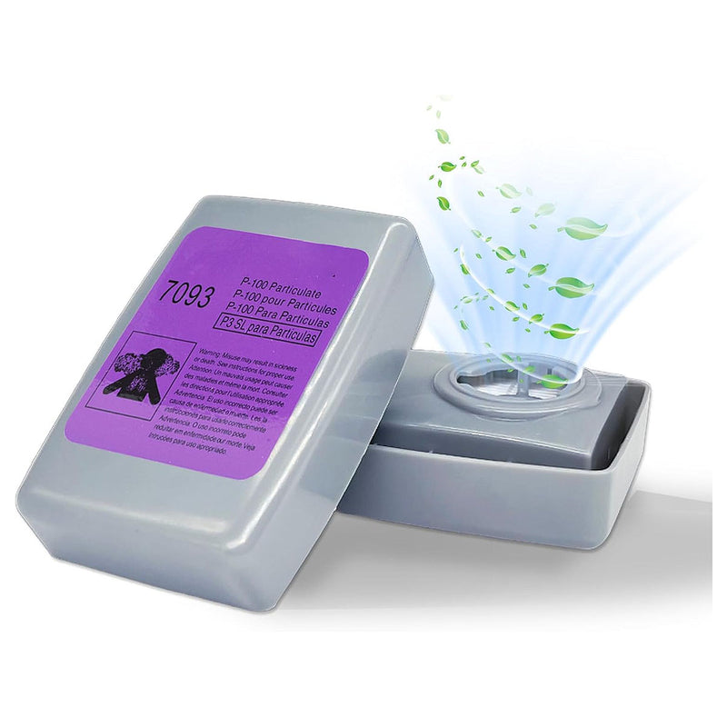 Túi 2 hộp phin lọc bụi P100 3M 7093 chuẩn kết nối Bayonet ( Ngàm xoay )