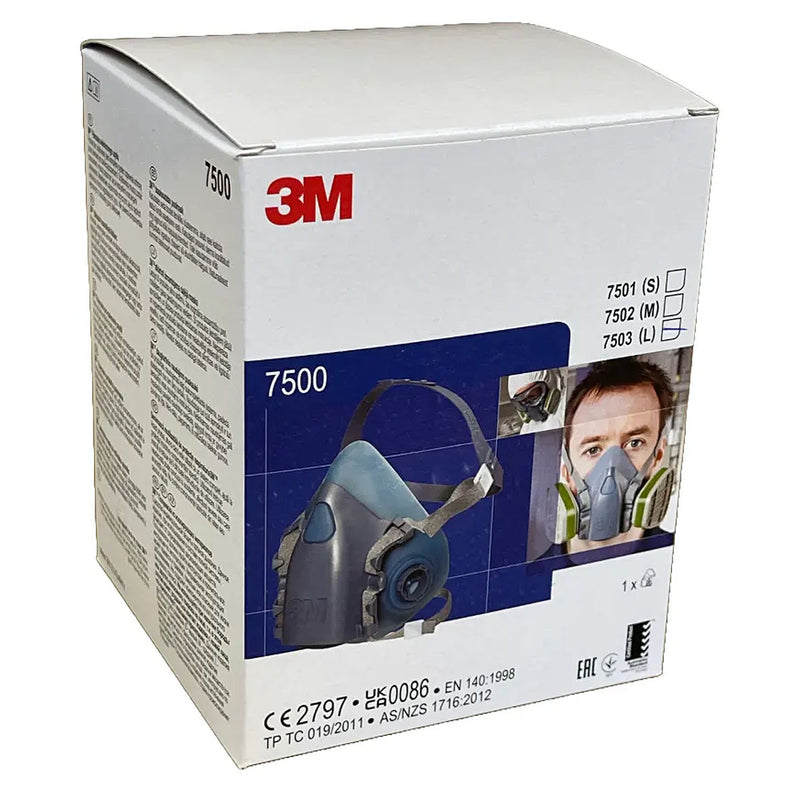 Mặt nạ phòng độc, 2 phin lọc 3M 7500 Series chuẩn kết nối Bayonet ( Ngàm xoay )