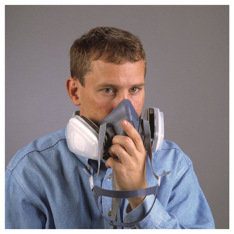 Mặt nạ phòng độc, 2 phin lọc 3M 7500 Series chuẩn kết nối Bayonet ( Ngàm xoay )