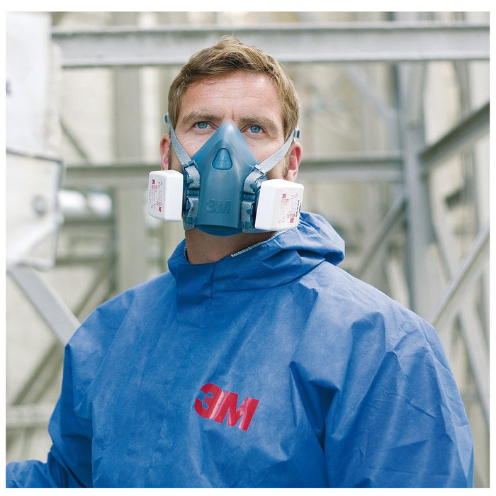 Mặt nạ phòng độc, 2 phin lọc 3M 7500 Series chuẩn kết nối Bayonet ( Ngàm xoay )