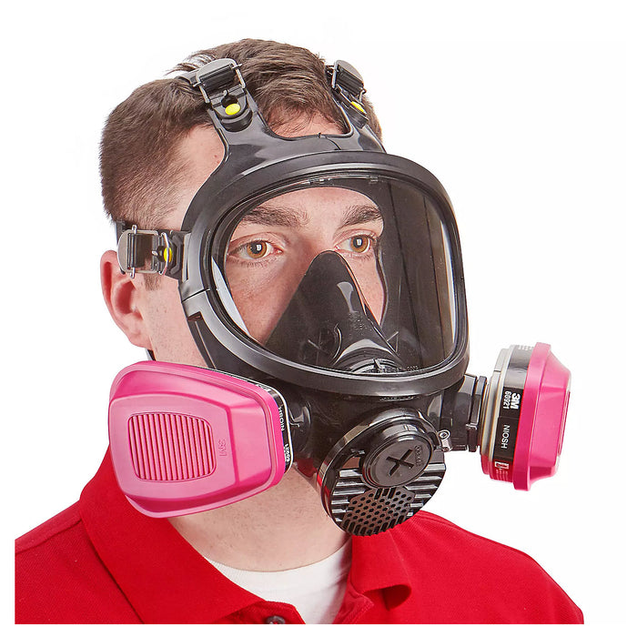 Mặt nạ phòng độc 2 phin lọc, loại che toàn mặt 3M 7800S chuẩn kết nối Bayonet ( Ngàm xoay )