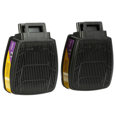 Túi 2 phin lọc khí hữu cơ, khí Axit và bụi hạt P100 3M Secure Click D80923 dùng cho mặt nạ phòng độc HF-800 Series