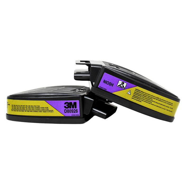Túi 2 phin lọc đa năng 3M Secure Click D80926 dùng cho mặt nạ phòng độc HF-800 Series