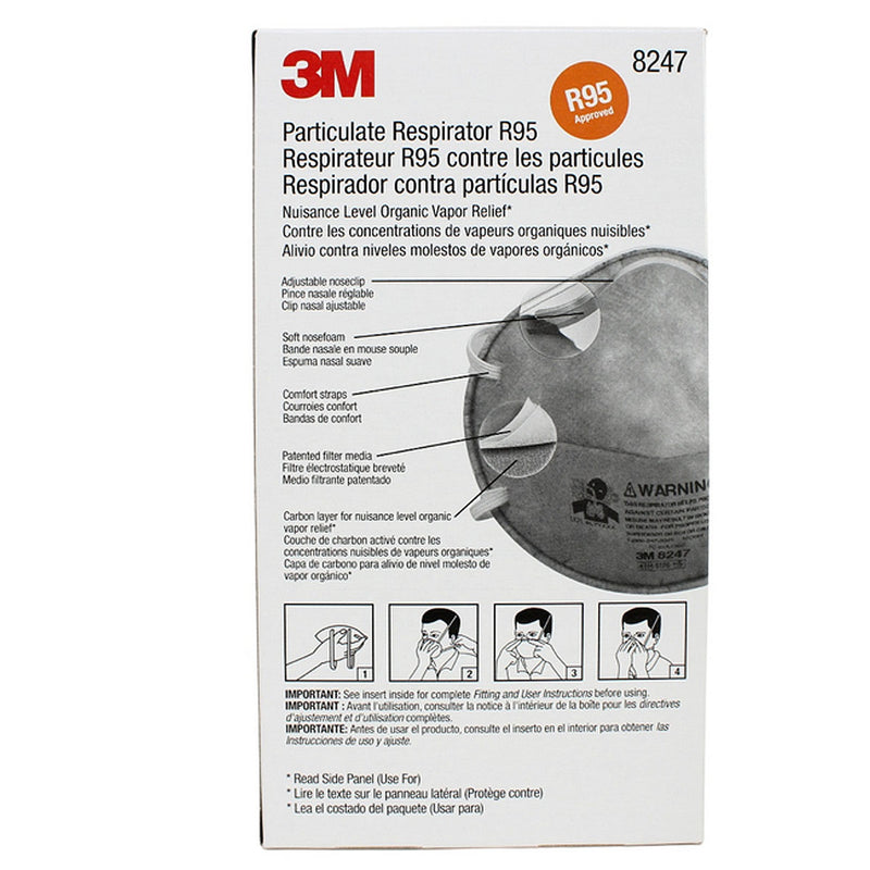 Khẩu trang 3M 8247 có than hoạt tính khử mùi