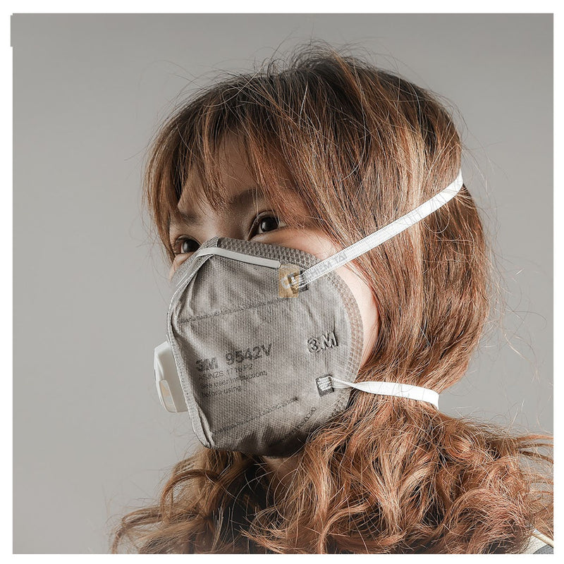Khẩu trang 3M 9542V có van thở và than hoạt tính khử mùi