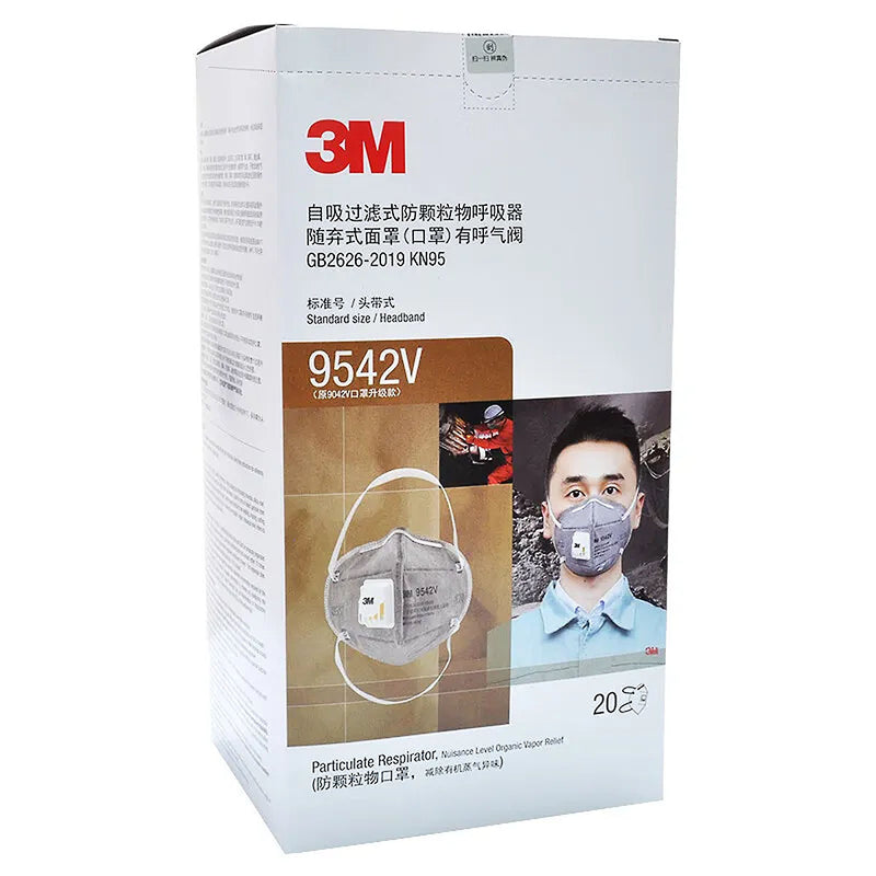 Khẩu trang 3M 9542V có van thở và than hoạt tính khử mùi