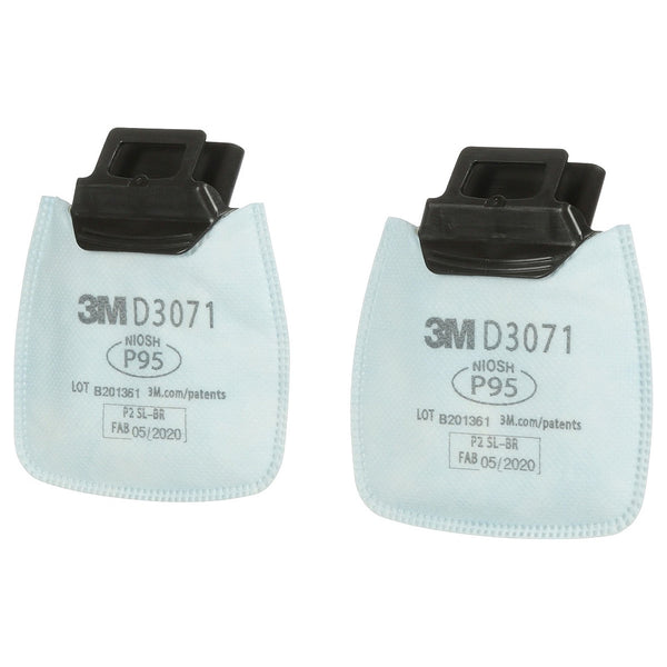 Túi 2 tấm lọc bụi P95 3M Secure Click D3071 dùng cho mặt nạ phòng độc HF-800 Series