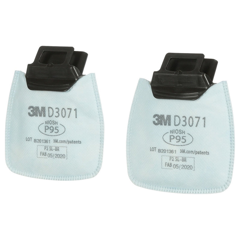 Túi 2 tấm lọc bụi P95 3M Secure Click D3071 dùng cho mặt nạ phòng độc HF-800 Series