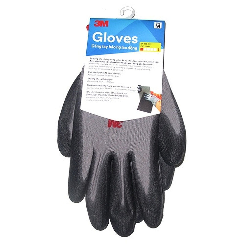 Găng tay bảo hộ chống cắt, cấp độ 1 3M DB1PU tiêu chuẩn EN388-4141