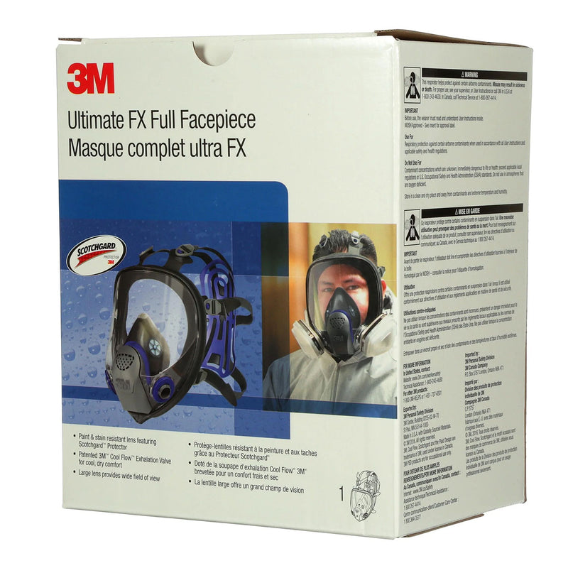 Mặt nạ phòng độc 2 phin lọc, loại che toàn mặt 3M FX Ultimate FF-400 Series chuẩn kết nối Bayonet ( Ngàm xoay )