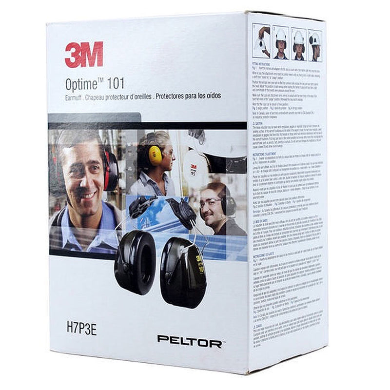 Chụp tai chống ồn, loại gắn với nón bảo hộ 3M PELTOR Optime 101 H7P3E khung đeo Inox
