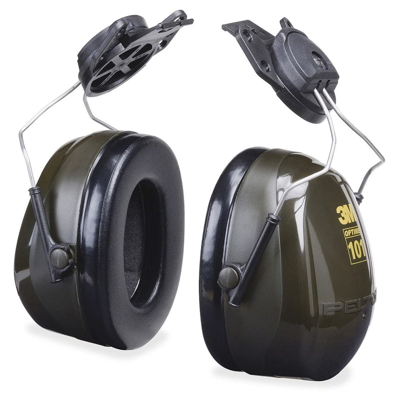 Chụp tai chống ồn, loại gắn với nón bảo hộ 3M PELTOR Optime 101 H7P3E khung đeo Inox