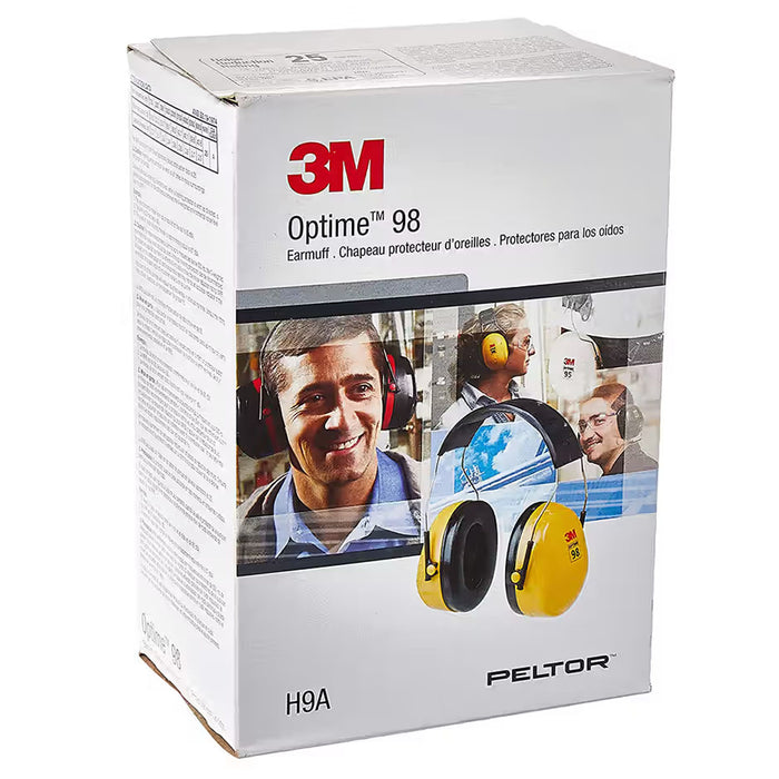 Chụp tai chống ồn 3M PELTOR Optime 98 H9A khung đeo Inox